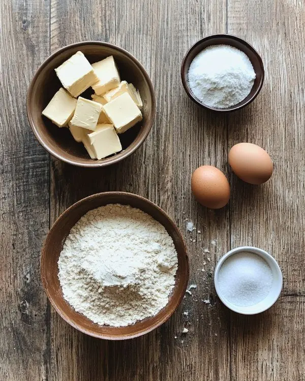 Main ingredients for Dairy-Free Sugar Cookies
