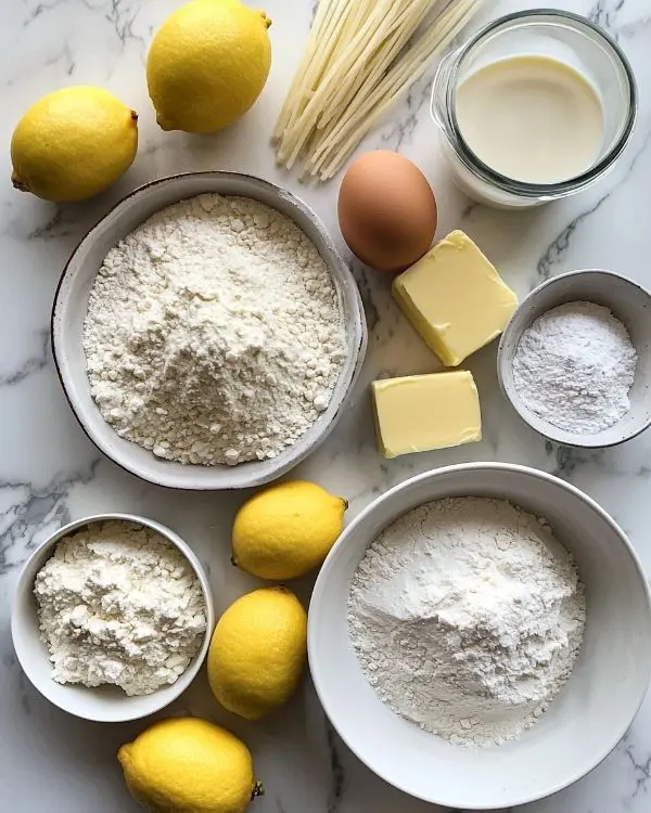 Main ingredients for Italian White Cookies