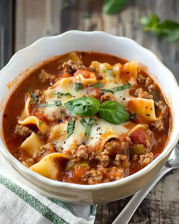 Quick Lasagna Soup No Ricotta 3 No Ricotta Lasagna Soup recipe