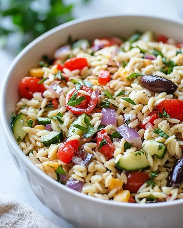 Mediterranean Orzo Pasta Salad 4 Orzo Pasta Salad