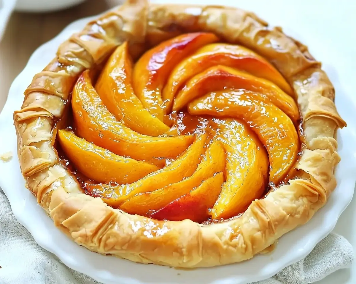 Peach Phyllo Dough Dessert 1 Peach Phyllo Dough Dessert