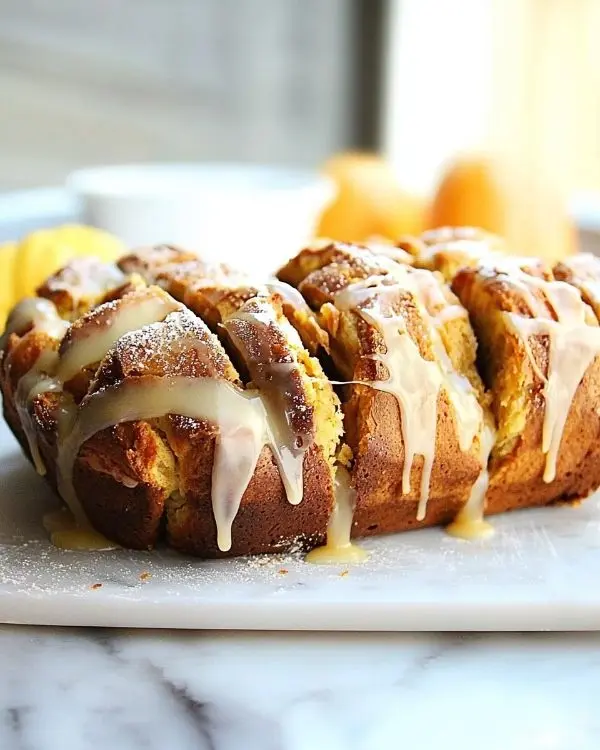 Pumpkin Cinnamon Pull Apart Bread with Maple Glaze 4 Pumpkin Cinnamon Pull Apart Bread with Maple Glaze