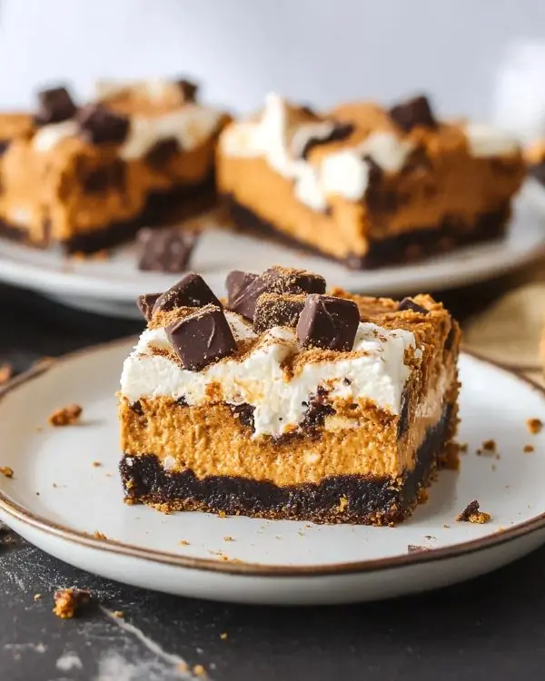 Pumpkin S'mores Cheesecake Bars 4 Pumpkin S'mores Cheesecake Bars Recipe
