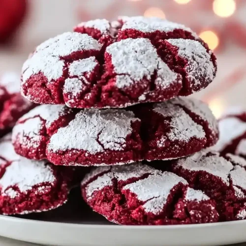 Red Velvet Crinkle Cookies 5 Red Velvet Crinkle Cookies
