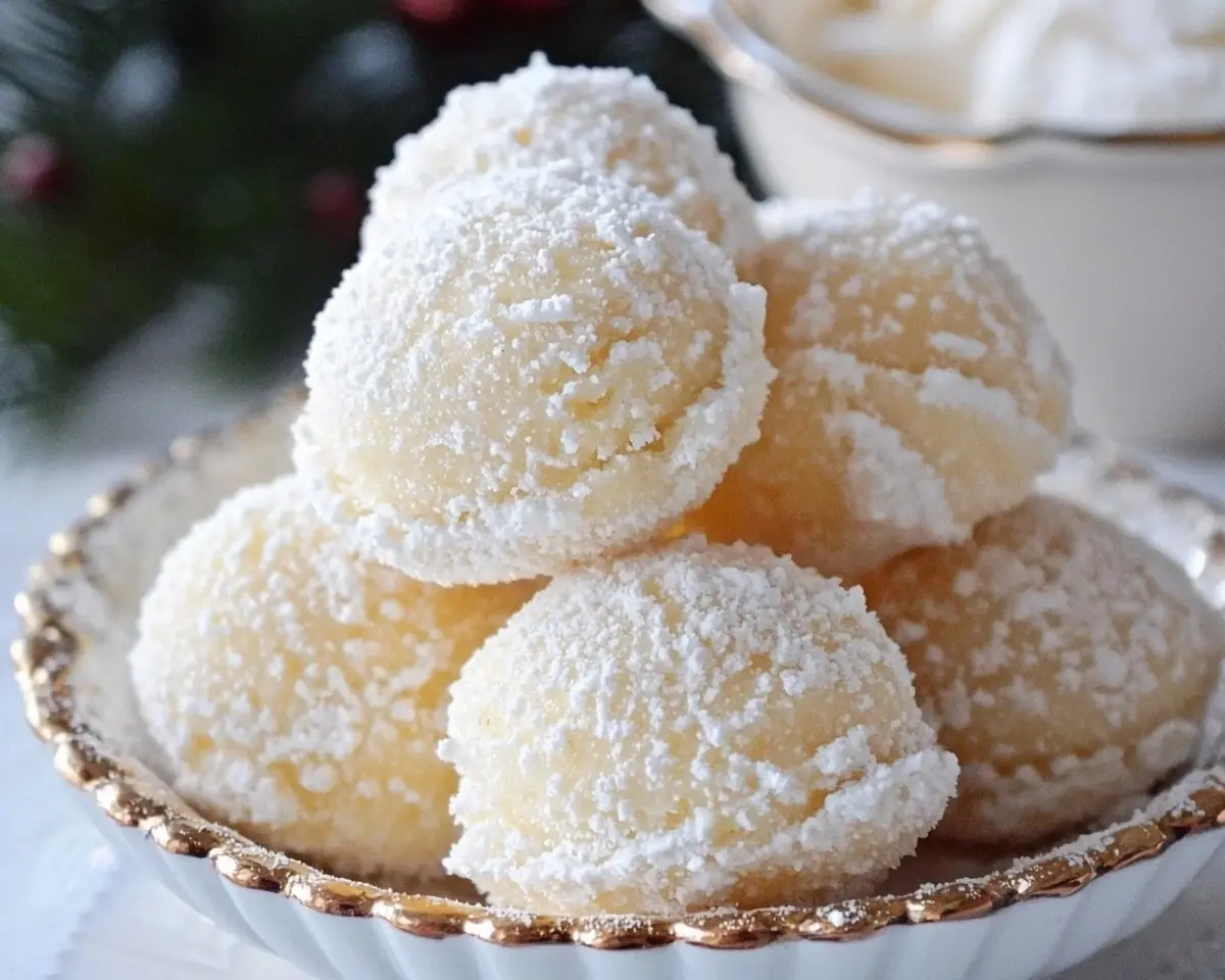 Sweetened Condensed Milk Snowballs