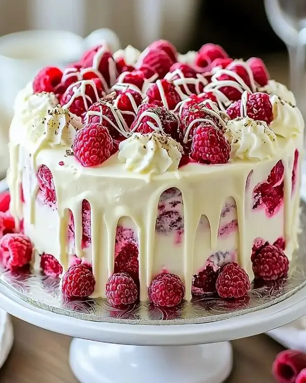 White Chocolate Raspberry Dream Cake 4 White Chocolate Raspberry Dream Cake Recipe