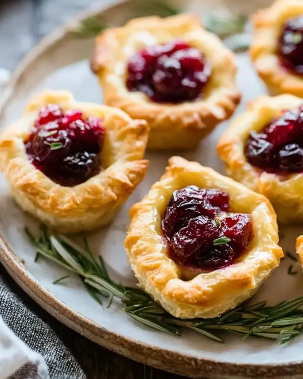 Baked Cranberry Brie Bites 2 3 Ingredient Cranberry Brie Bites