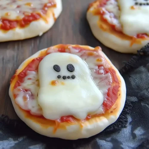 Adorable Mini Ghost Pizzas 5 Adorable Mini Ghost Pizzas