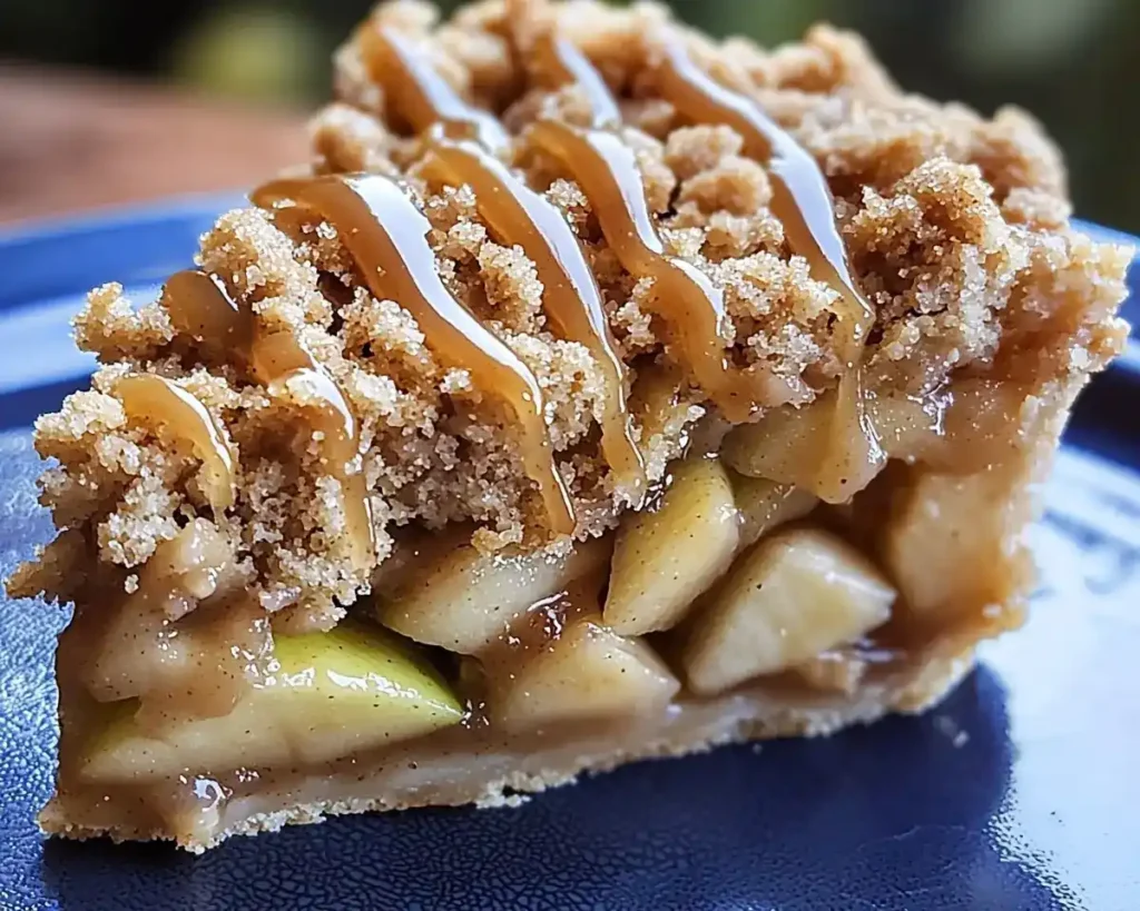 Apple Crumb Cake With Cinnamon Drizzle