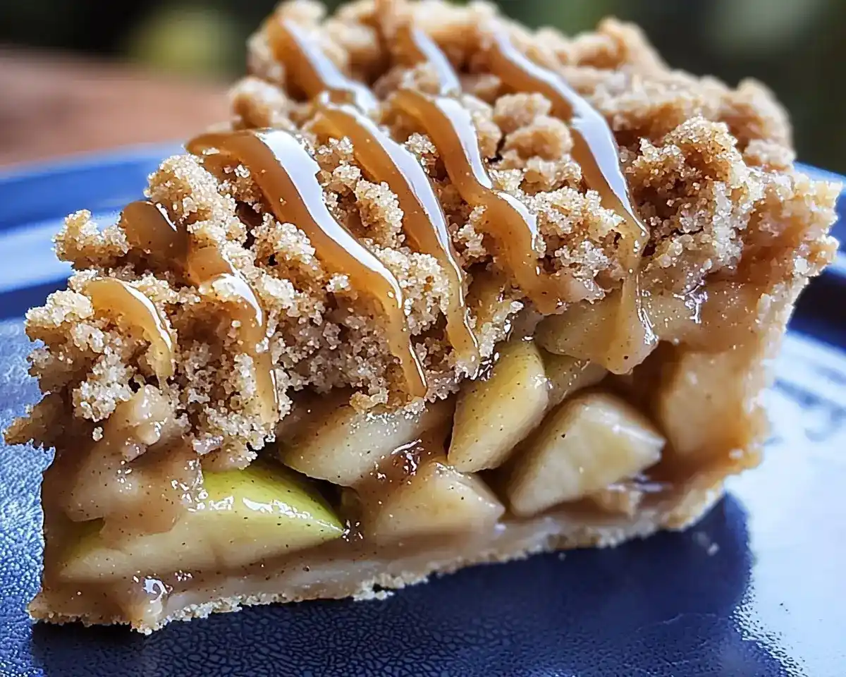 Apple Crumb Cake With Cinnamon Drizzle