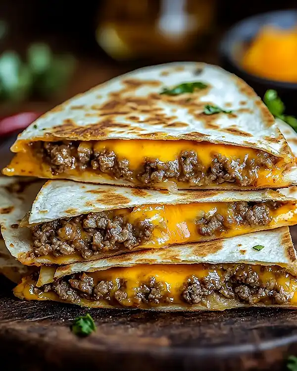 Cheeseburger Quesadilla