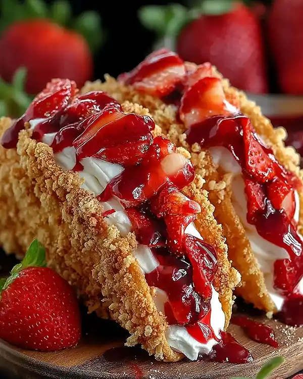 Strawberry Crunch Cheesecake Tacos 4 Cheesecake Tacos