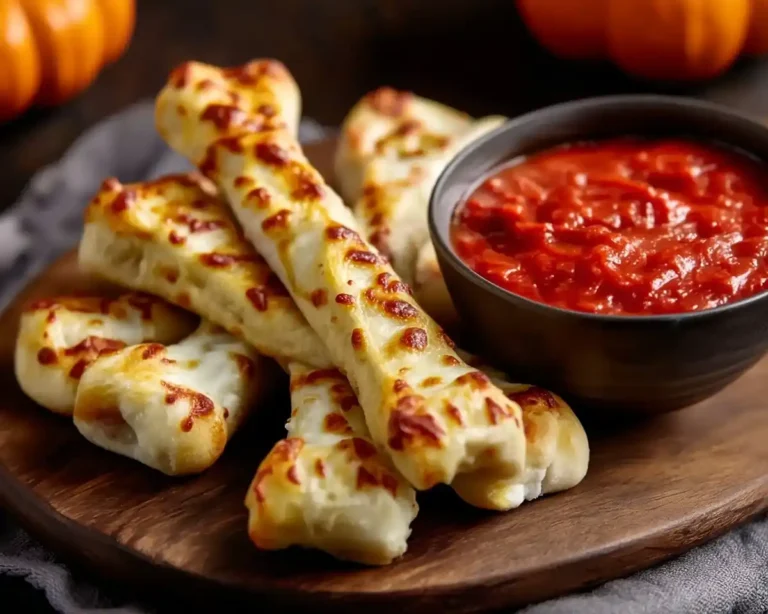 Cheesy Halloween Breadstick Bones