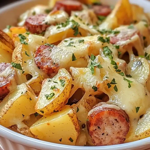 Cheesy Ranch Potatoes and Smoked Sausage 5 Cheesy Ranch Potatoes and Smoked Sausage