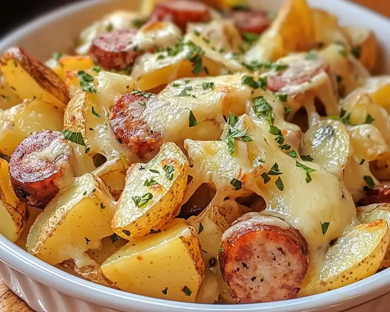Cheesy Ranch Potatoes and Smoked Sausage