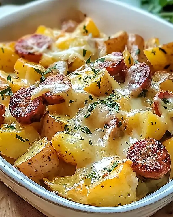 Cheesy Ranch Potatoes and Smoked Sausage 3 Cheesy Ranch Potatoes and Smoked Sausage Recipe