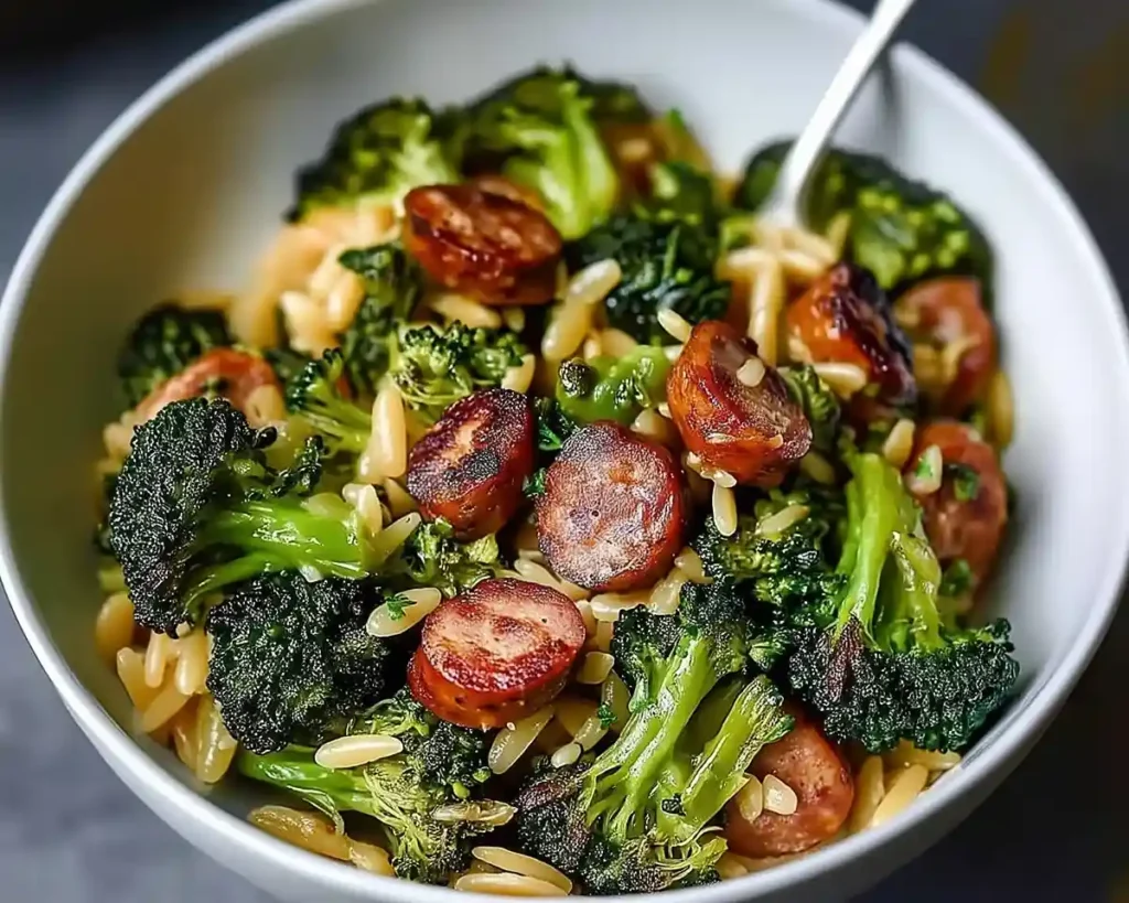 Chicken Sausage and Broccoli Orzo