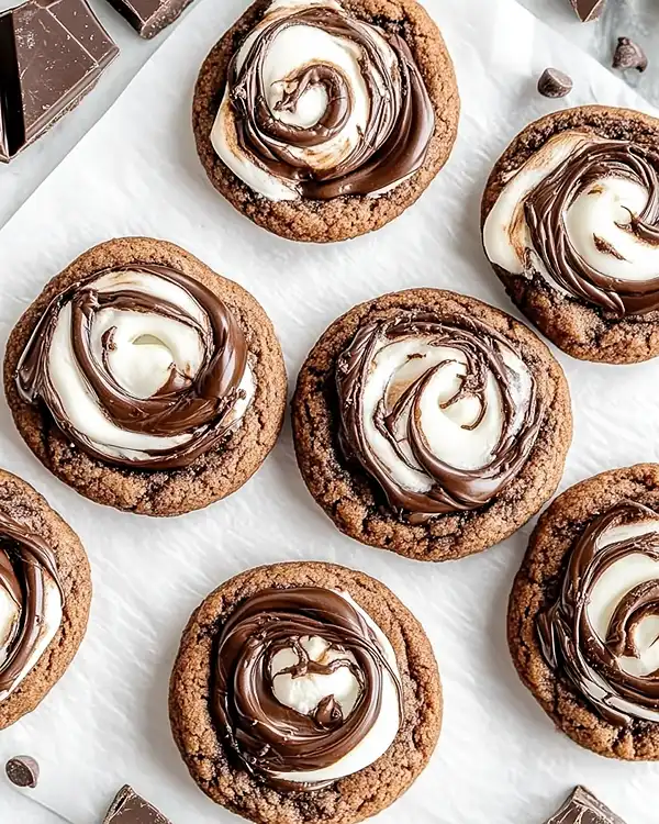 Chocolate Marshmallow Swirl Cookies 2 Chocolate Marshmallow Swirl Cookies Recipe