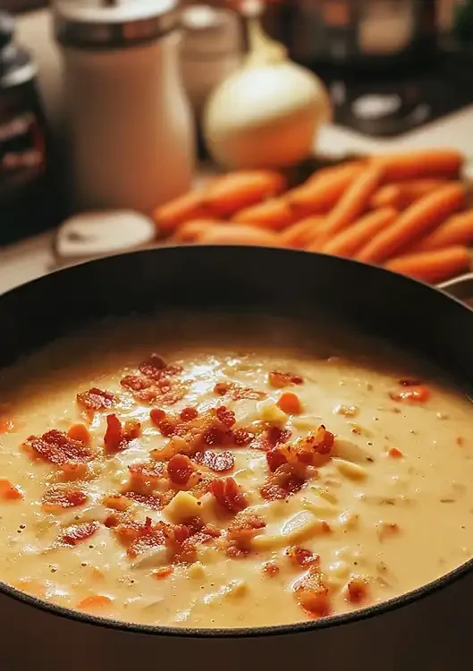 Bacon Cheddar Gnocchi Soup 3 Cooking Cheesy Bacon Soup Dish