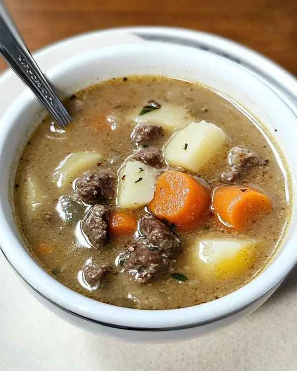 Creamy Beef and Potato Soup Recipe