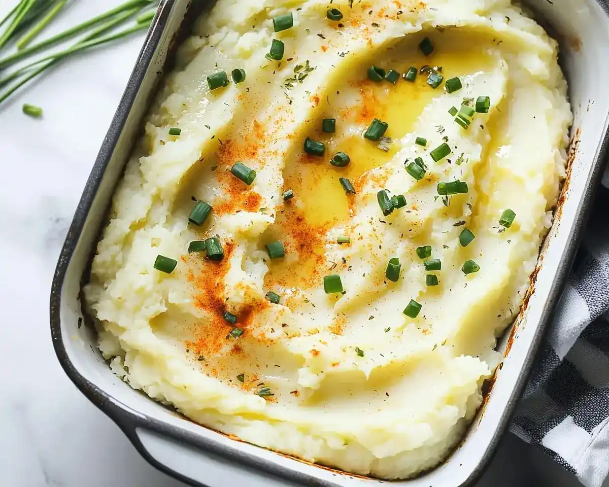 Creamy Oven Baked Mashed Potatoes