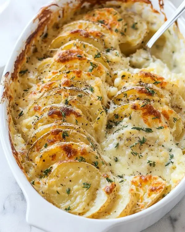 Creamy Scalloped Potatoes with Lactaid Milk Recipe