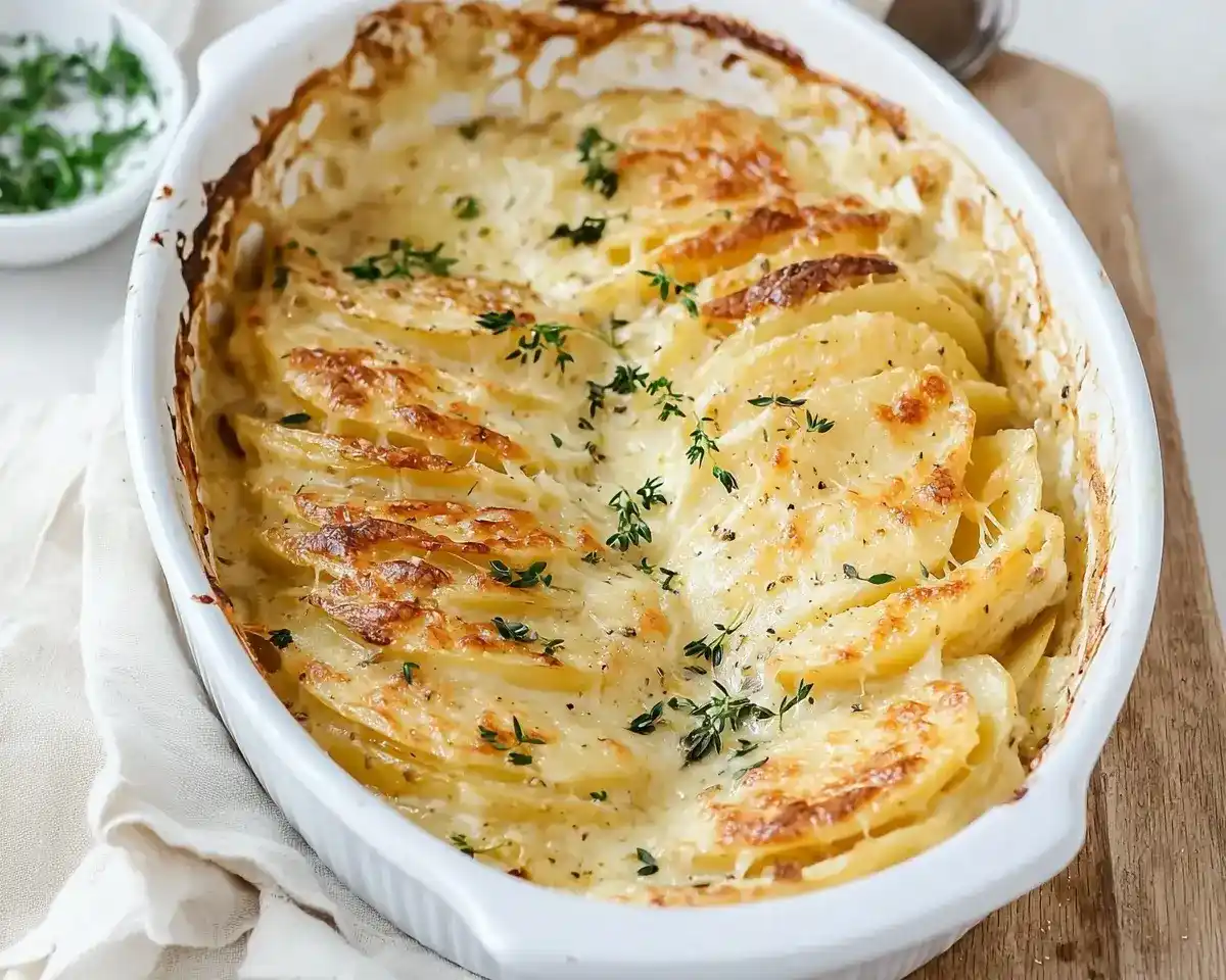 Creamy Scalloped Potatoes with Lactaid Milk