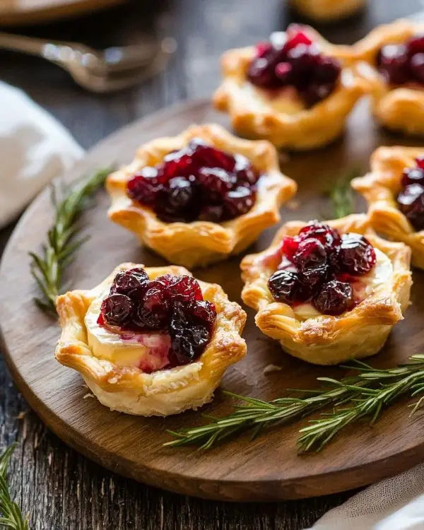Baked Cranberry Brie Bites 4 Crescent Roll Cranberry Brie Bites
