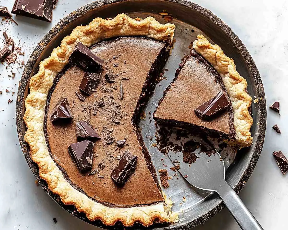 Dark Chocolate Chess Pie Recipe