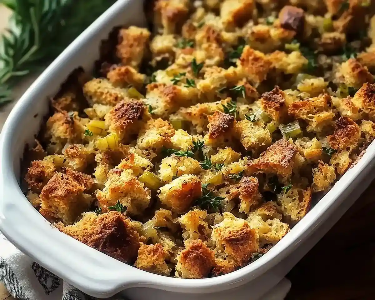 Delicious Grandma's Thanksgiving stuffing