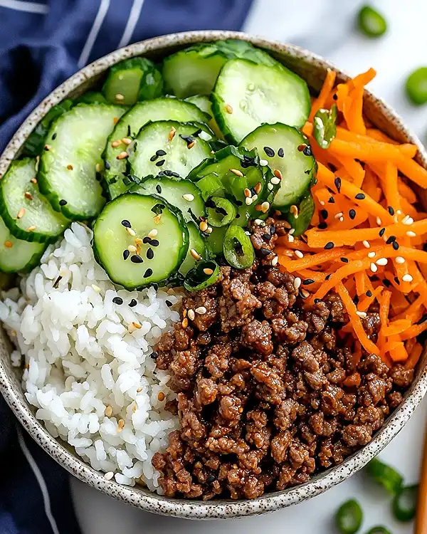 Easy Korean Ground Beef Bowl 4 Dinner With Ground Beef