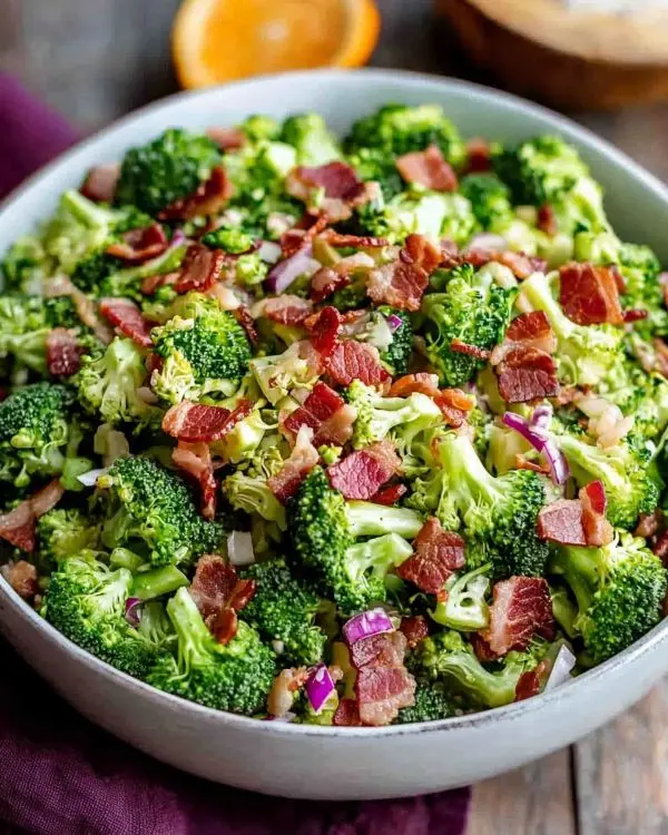 Easy Broccoli Bacon Salad Recipe Recipe