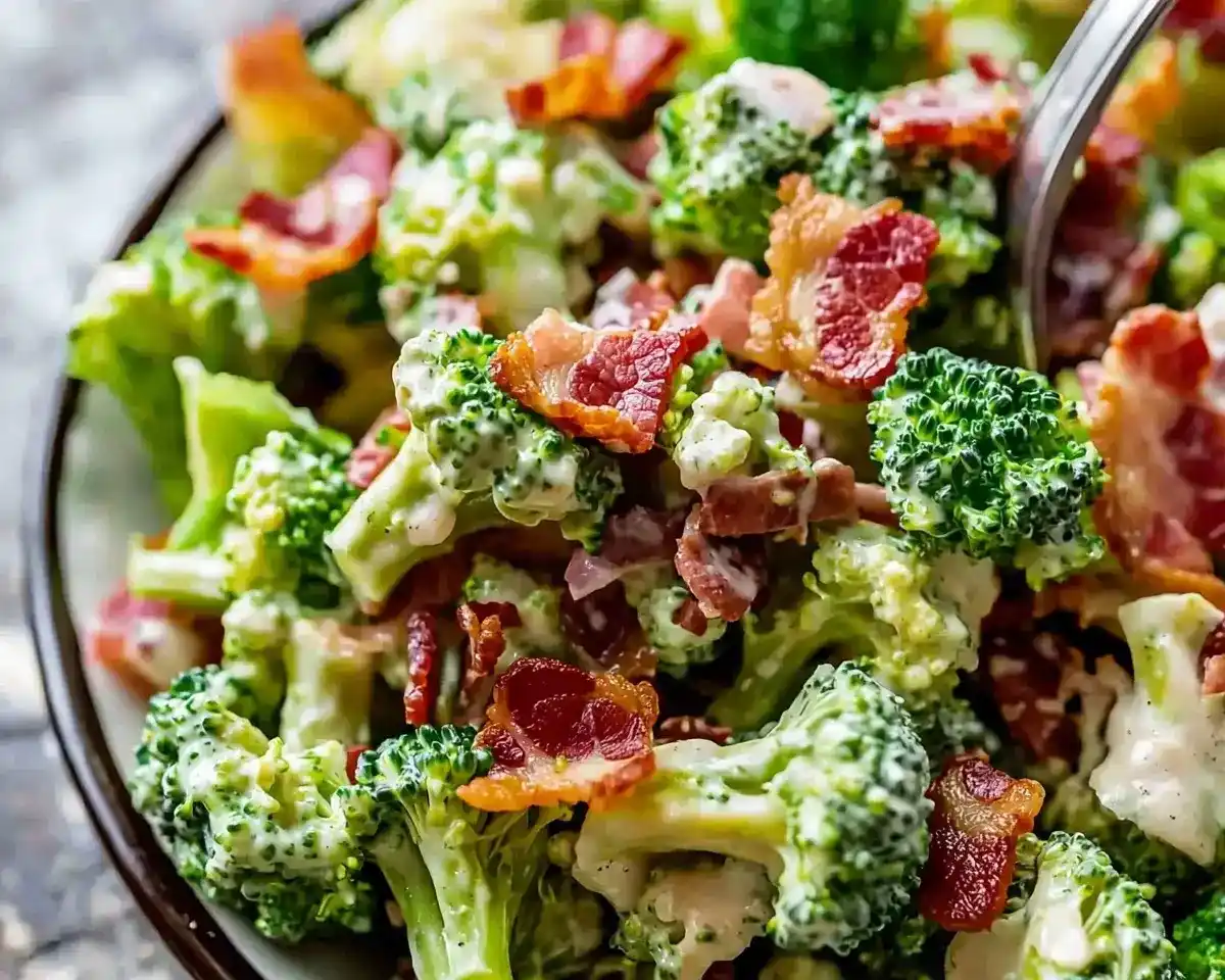 Easy Broccoli Bacon Salad Recipe