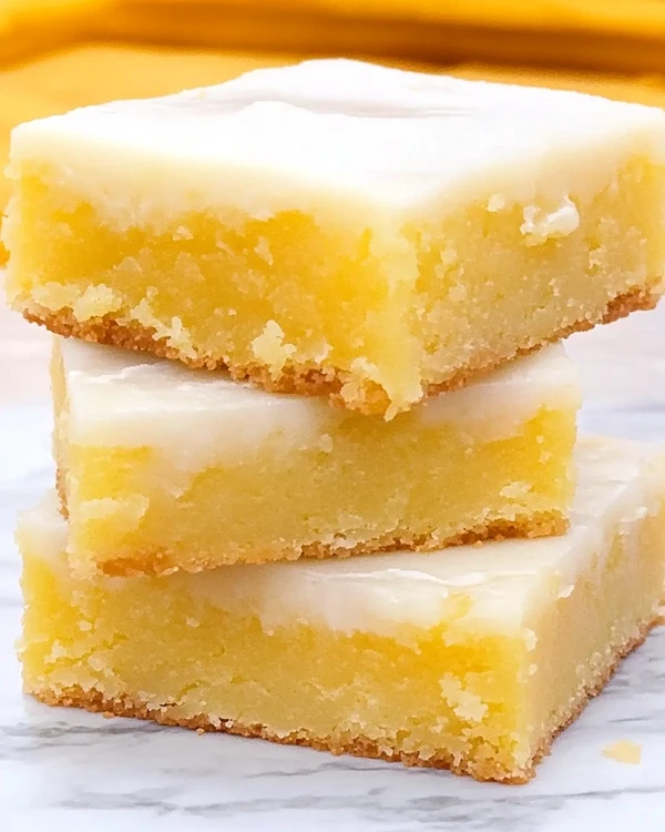 Easy Fudgy Lemon Brownies