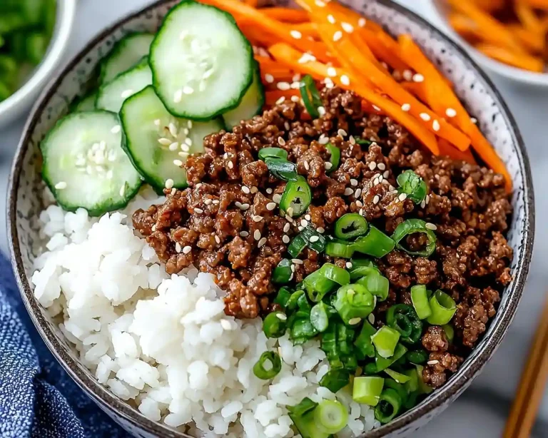 Easy Korean Ground Beef Bowl