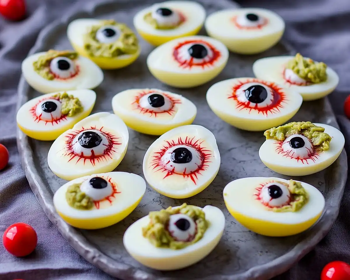 Eyeball Deviled Eggs