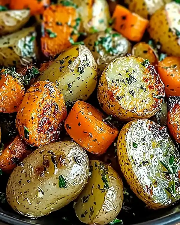 Garlic Herb Roasted Potatoes, Carrots, and Zucchini 4 Garlic Herb Roasted Potatoes, Carrots, and Zucchini Recipe