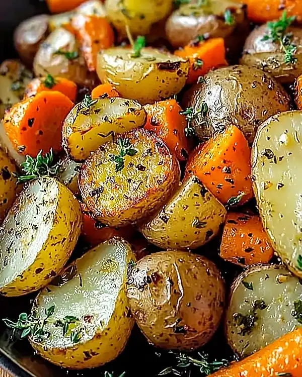 Garlic Herb Roasted Potatoes, Carrots, and Zucchini 3 Garlic Herb Roasted Potatoes