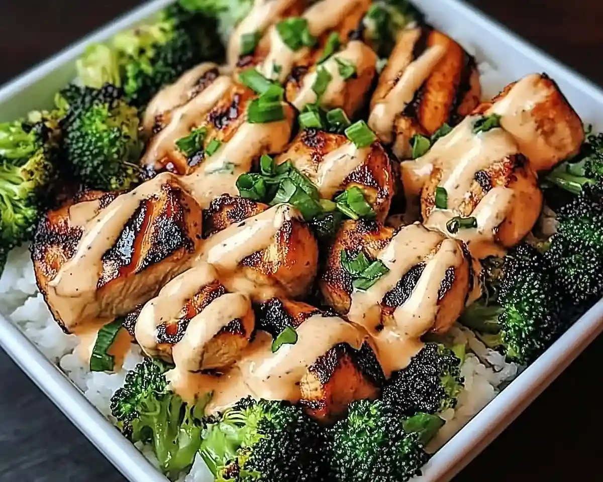 Grilled Chicken and Broccoli Bowls