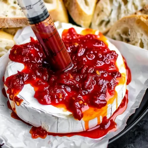 Halloween Bloody Baked Brie