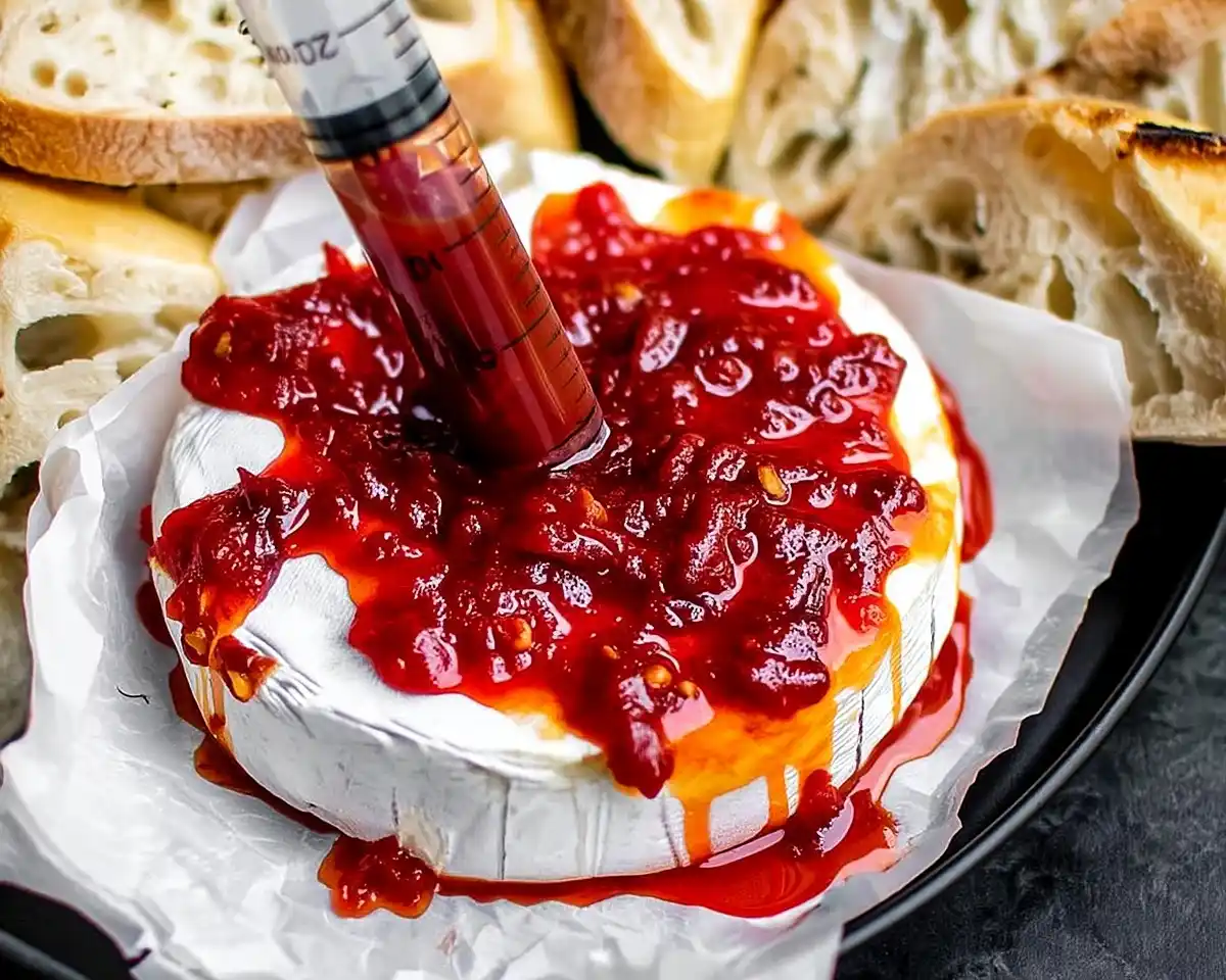 Halloween Bloody Baked Brie