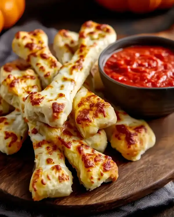 Cheesy Halloween Breadstick Bones 4 Halloween Breadstick Bones