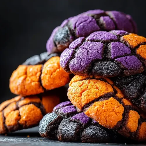 Halloween Crinkle Cookies