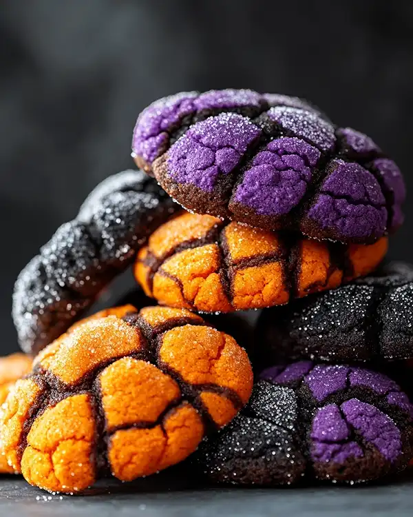 Halloween Crinkle Cookies Recipe