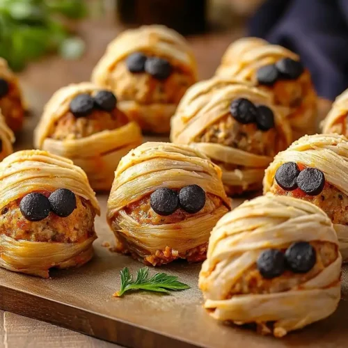 Halloween Mummy Meatballs Recipe 5 Halloween Mummy Meatballs