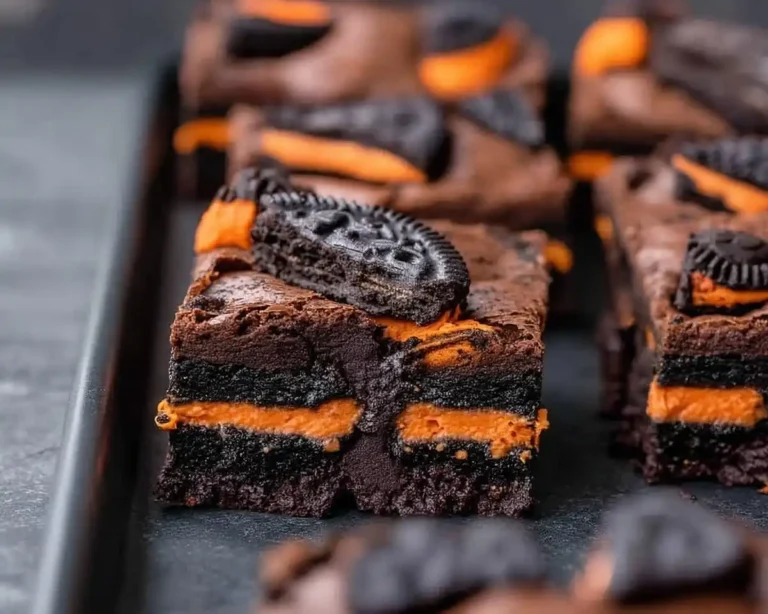 Halloween Oreo Brownies