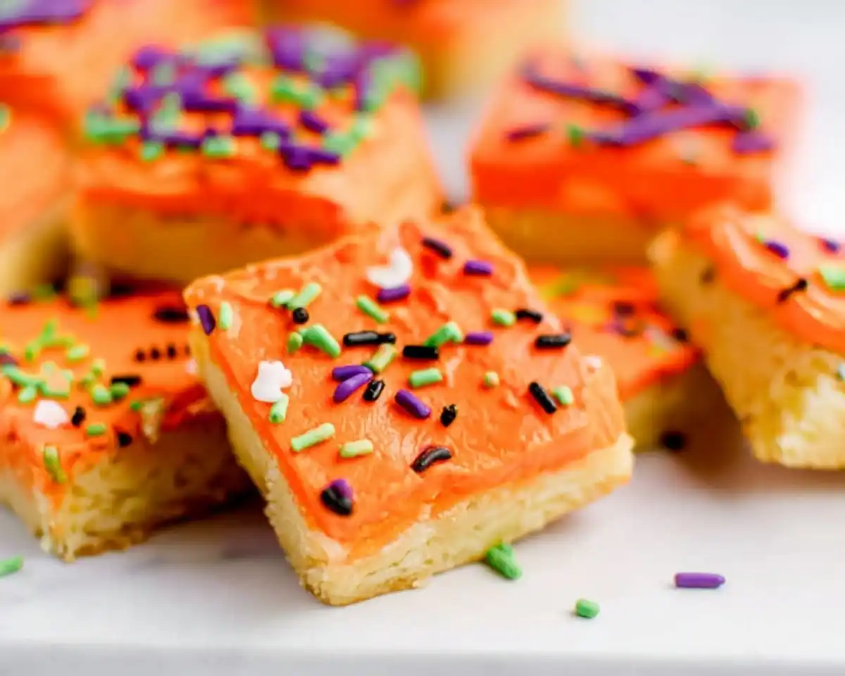 Halloween Sugar Cookie Bars