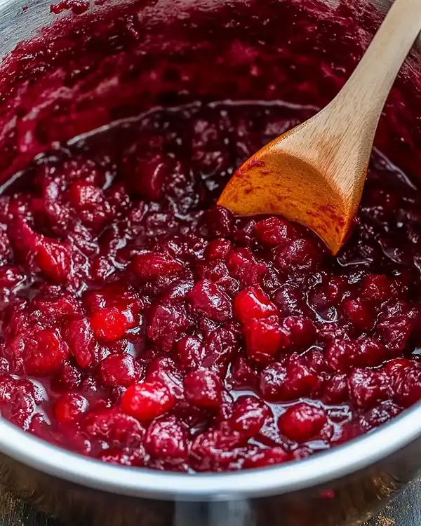 Honey Bourbon Cranberry Sauce 3 Honey Bourbon Cranberry Sauce Recipe
