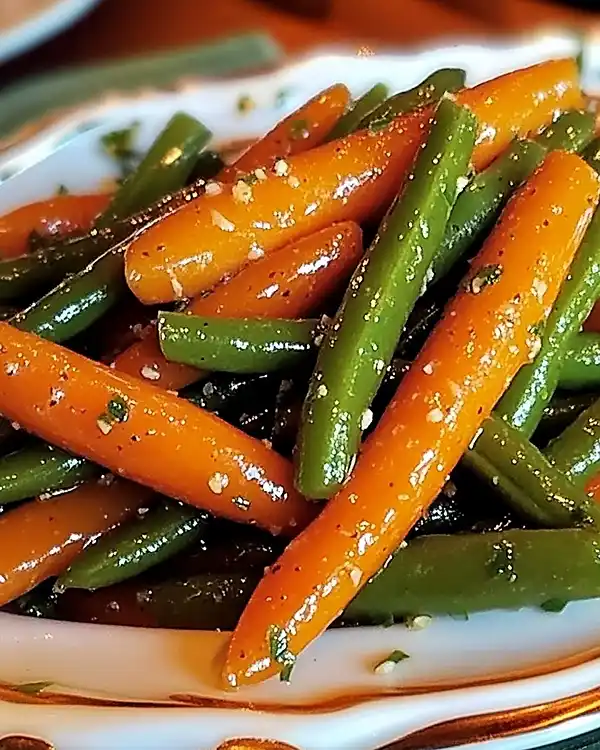 Honey Glazed Carrots & Green Beans 4 Honey Glazed Carrots & Green Beans Recipe