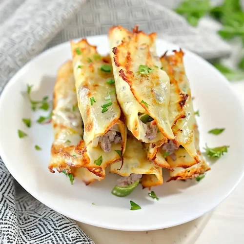 Keto Philly Cheesesteak Rolls 6 Keto Philly Cheesesteak Rolls